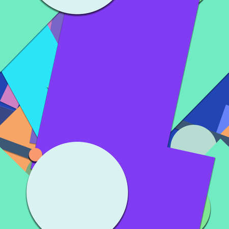 Flat material design - Creative vector trend seamless.のイラスト素材