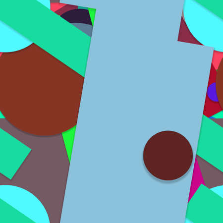 Flat material design - Creative vector trend seamless.のイラスト素材