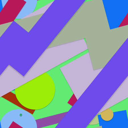 Flat material design - Creative vector trend seamless.のイラスト素材
