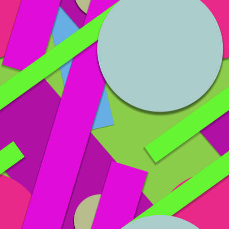 Flat material design - Creative vector trend seamless.のイラスト素材