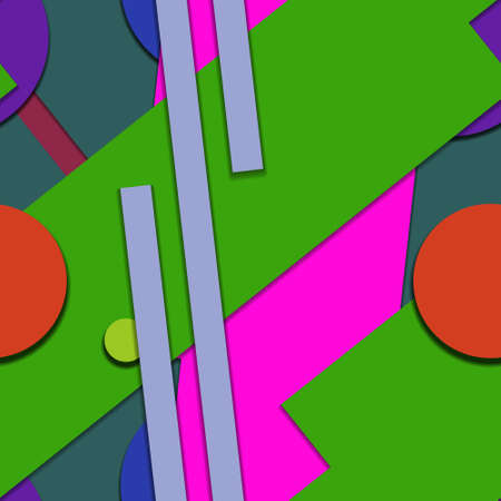 Flat material design - Creative vector trend seamless.のイラスト素材