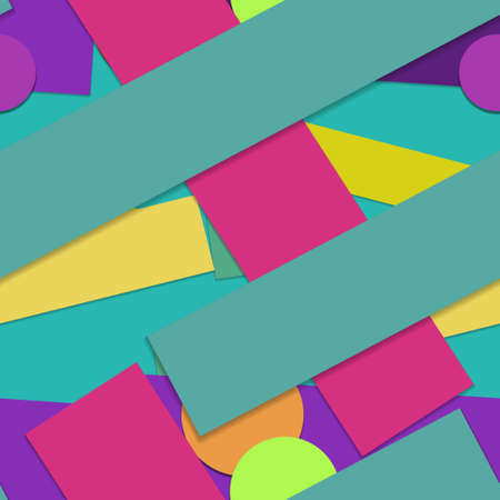 Flat material design - Creative vector trend seamless.のイラスト素材