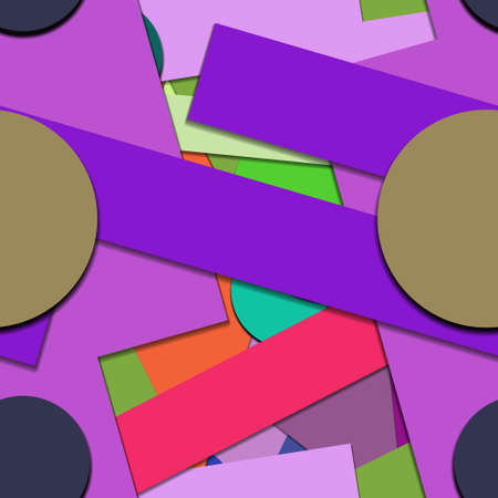 Flat material design - Creative vector trend seamless.のイラスト素材