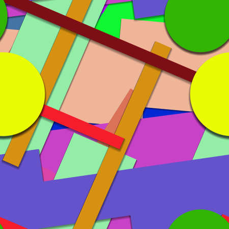 Flat material design - Creative vector trend seamless.のイラスト素材