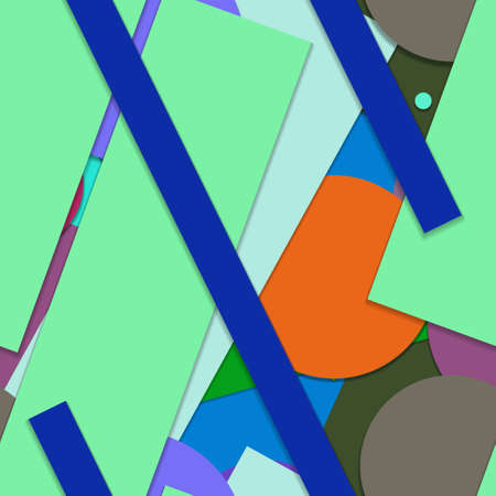 Flat material design - Creative vector trend seamless.のイラスト素材
