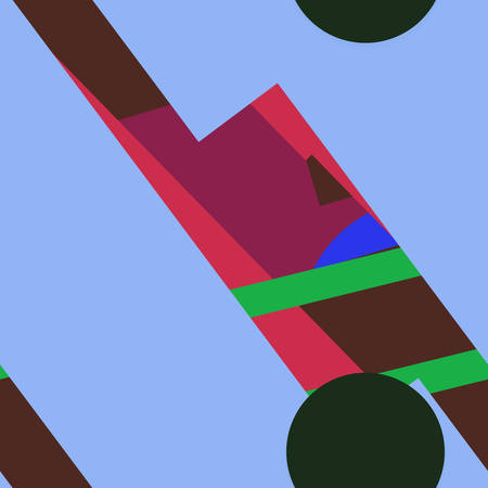 Flat material design - Creative vector trend seamless.のイラスト素材
