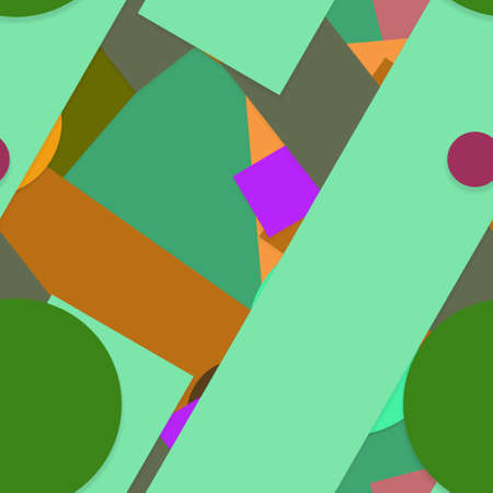 Flat material design - Creative vector trend seamless.のイラスト素材