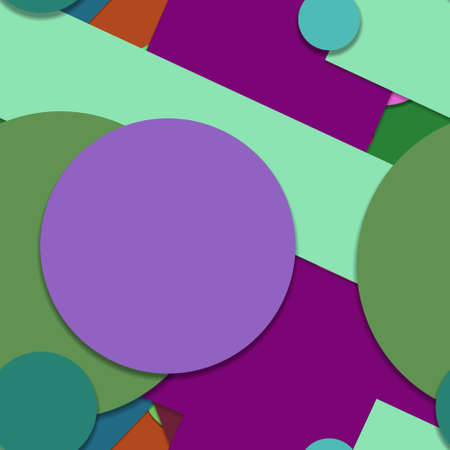 Flat material design - Creative vector trend seamless.のイラスト素材