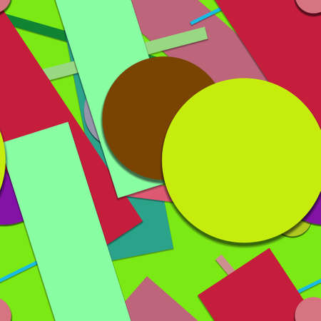 Flat material design - Creative vector trend seamless.のイラスト素材