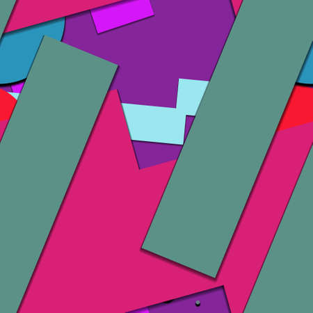 Flat material design - Creative vector trend seamless.のイラスト素材