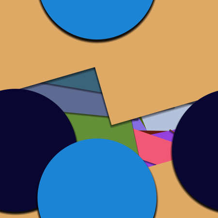 Flat material design - Creative vector trend seamless.のイラスト素材