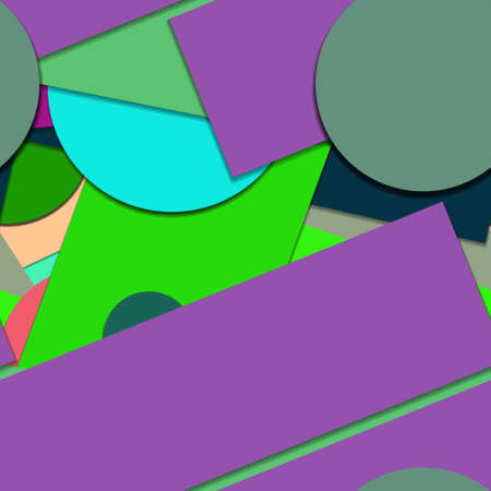 Flat material design - Creative vector trend seamless.のイラスト素材