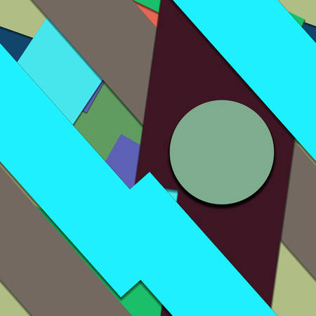 Flat material design - Creative vector trend seamless.のイラスト素材