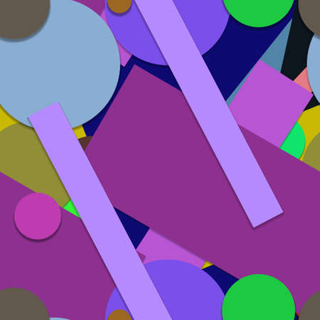 Flat material design - Creative vector trend seamless.のイラスト素材