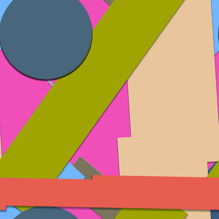 Flat material design - Creative vector trend seamless.のイラスト素材