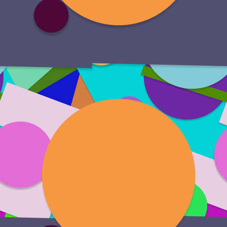 Flat material design - Creative vector trend seamless.のイラスト素材