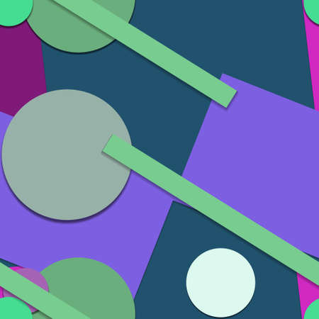 Flat material design - Creative vector trend seamless.のイラスト素材