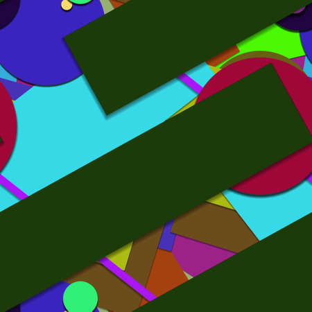 Flat material design - Creative vector trend seamless.のイラスト素材