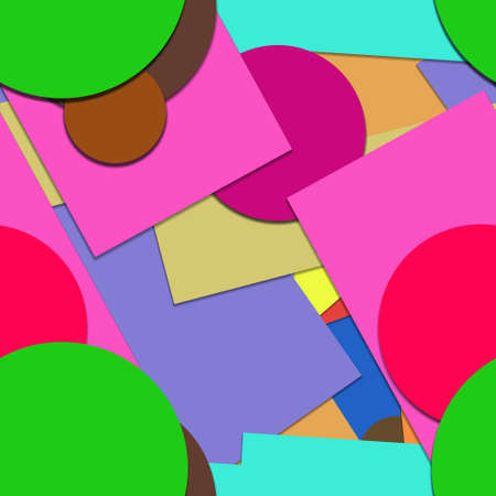 Flat material design - Creative vector trend seamless.のイラスト素材