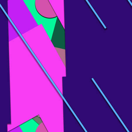 Flat material design - Creative vector trend seamless.のイラスト素材