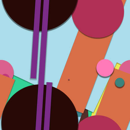 Flat material design - Creative vector trend seamless.のイラスト素材