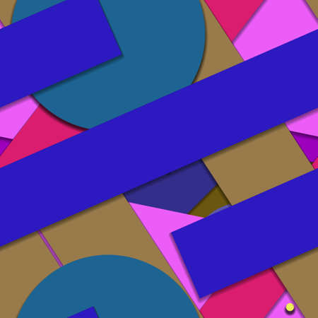 Flat material design - Creative vector trend seamless.のイラスト素材