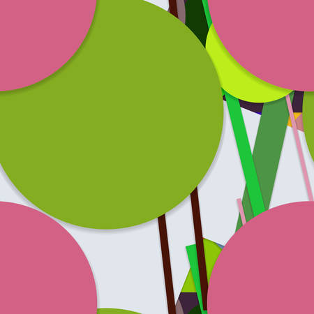 Flat material design - Creative vector trend seamless.のイラスト素材