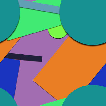 Flat material design - Creative vector trend seamless.のイラスト素材