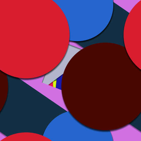 Flat material design - Creative vector trend seamless.のイラスト素材