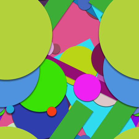 Flat material design - Creative vector trend seamless.のイラスト素材