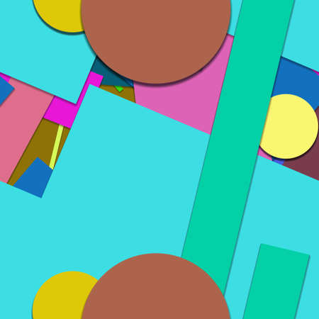 Flat material design - Creative vector trend seamless.のイラスト素材