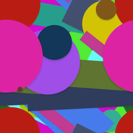 Flat material design - Creative vector trend seamless.のイラスト素材