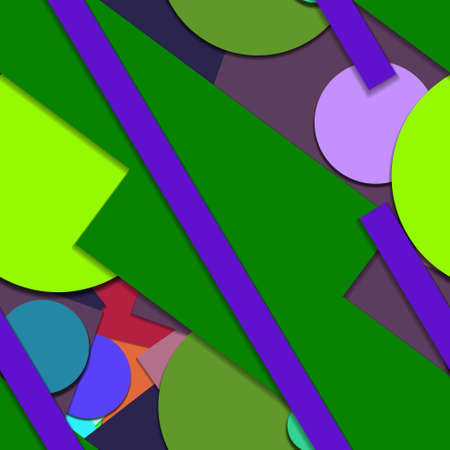 Flat material design - Creative vector trend seamless.のイラスト素材