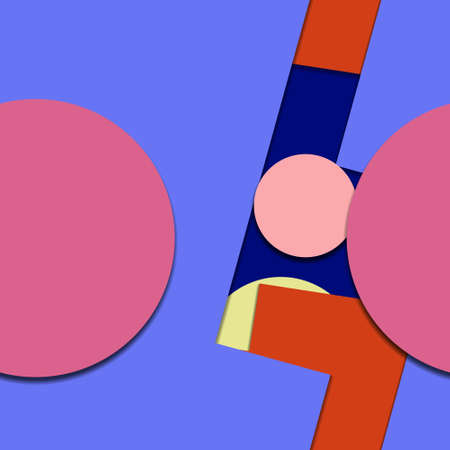 Flat material design - Creative vector trend seamless.のイラスト素材
