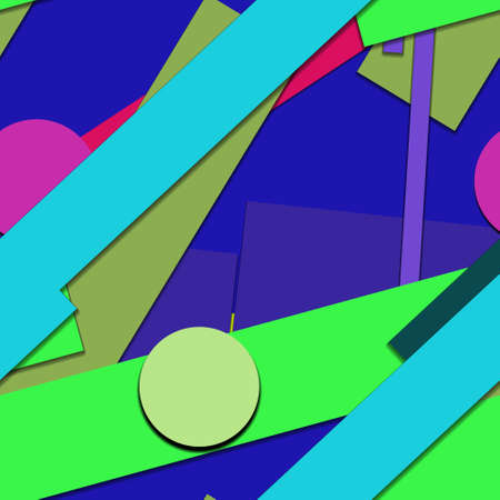 Flat material design - Creative vector trend seamless.のイラスト素材
