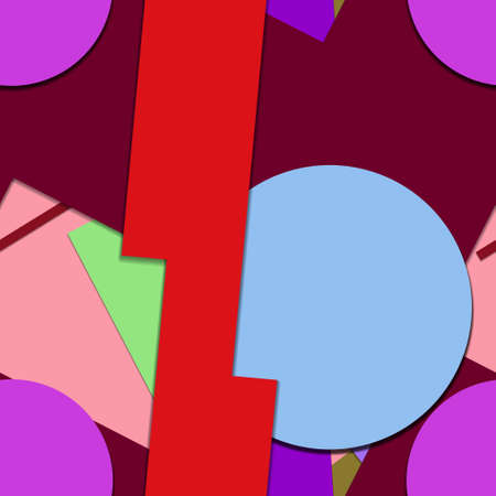 Flat material design - Creative vector trend seamless.のイラスト素材