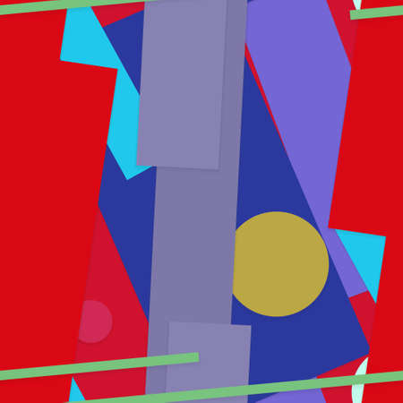 Flat material design - Creative vector trend seamless.のイラスト素材