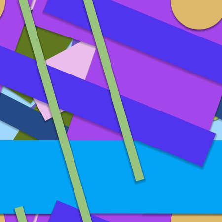 Flat material design - Creative vector trend seamless.