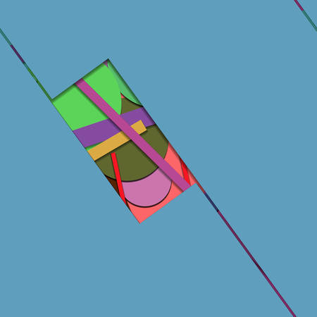 Flat material design - Creative vector trend seamless.のイラスト素材