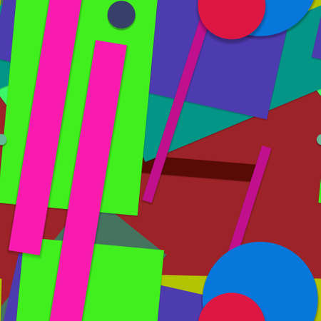 Flat material design - Creative vector trend seamless.
