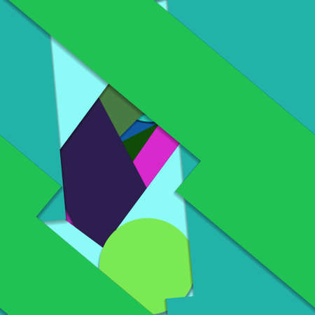Flat material design - Creative vector trend seamless.のイラスト素材