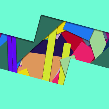 Flat material design - Creative vector trend seamless.