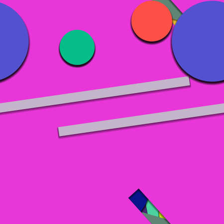 Flat material design - Creative vector trend seamless.のイラスト素材