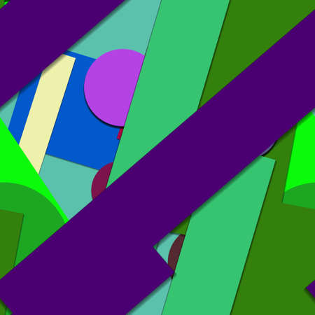 Flat material design - Creative vector trend seamless.