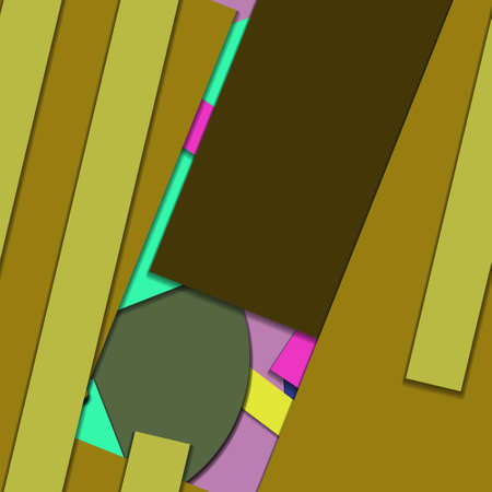 Flat material design - Creative vector trend seamless.