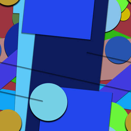 Flat material design - Creative vector trend seamless.のイラスト素材