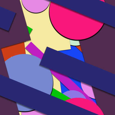 Flat material design - Creative vector trend seamless.のイラスト素材