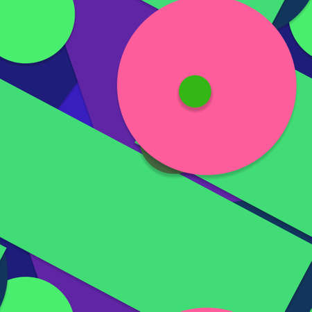 Flat material design - Creative vector trend seamless.