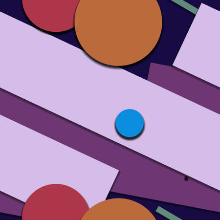 Flat material design - Creative vector trend seamless.