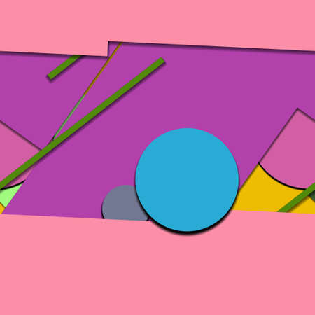 Flat material design - Creative vector trend seamless.のイラスト素材